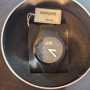 AM:PM Star Wars Black Kids Silicone Watch New with Tags